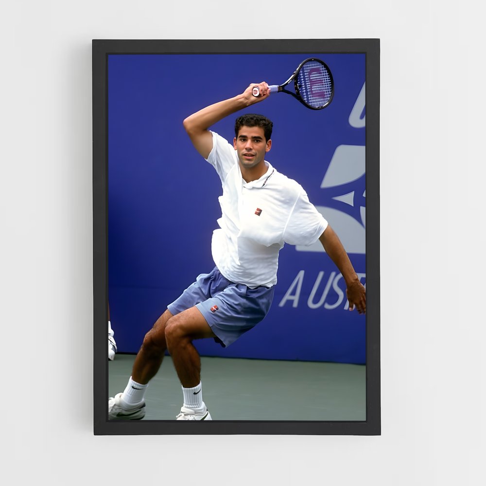Poster Pete sampras concentration – affiche Tennis (vue 2)